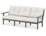 POLYWOOD Lakeside Deep Seating Sofa in Slate Grey / Natural Linen image