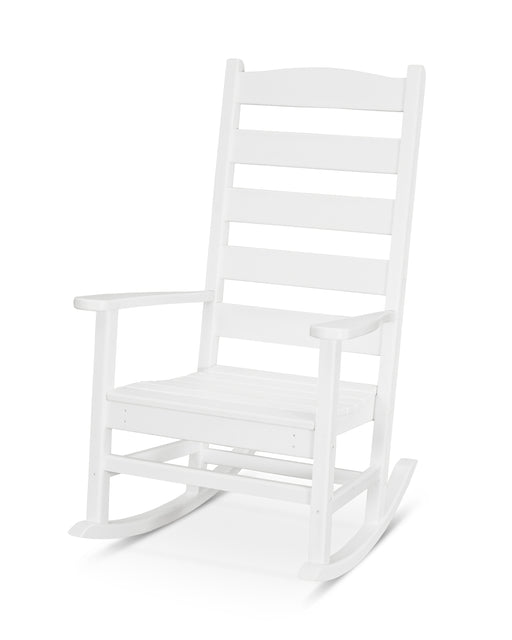 POLYWOOD Shaker Porch Rocking Chair in White image