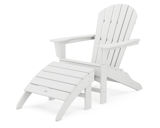 POLYWOOD South Beach Adirondack 2-Piece Set in White image