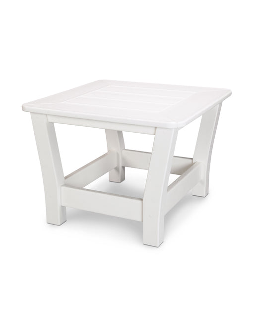 POLYWOOD Harbour Slat End Table in White image