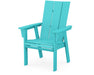 POLYWOOD Modern Curveback Adirondack Dining Chair in Aruba image