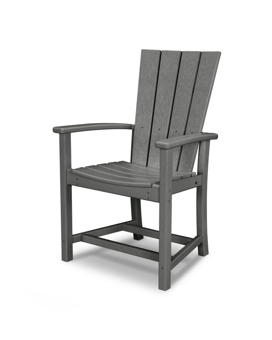 POLYWOOD Quattro Adirondack Dining Chair in Slate Grey image