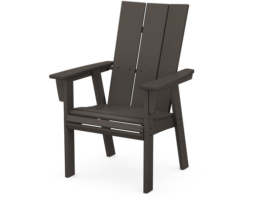 POLYWOOD Modern Curveback Adirondack Dining Chair in Vintage Coffee image