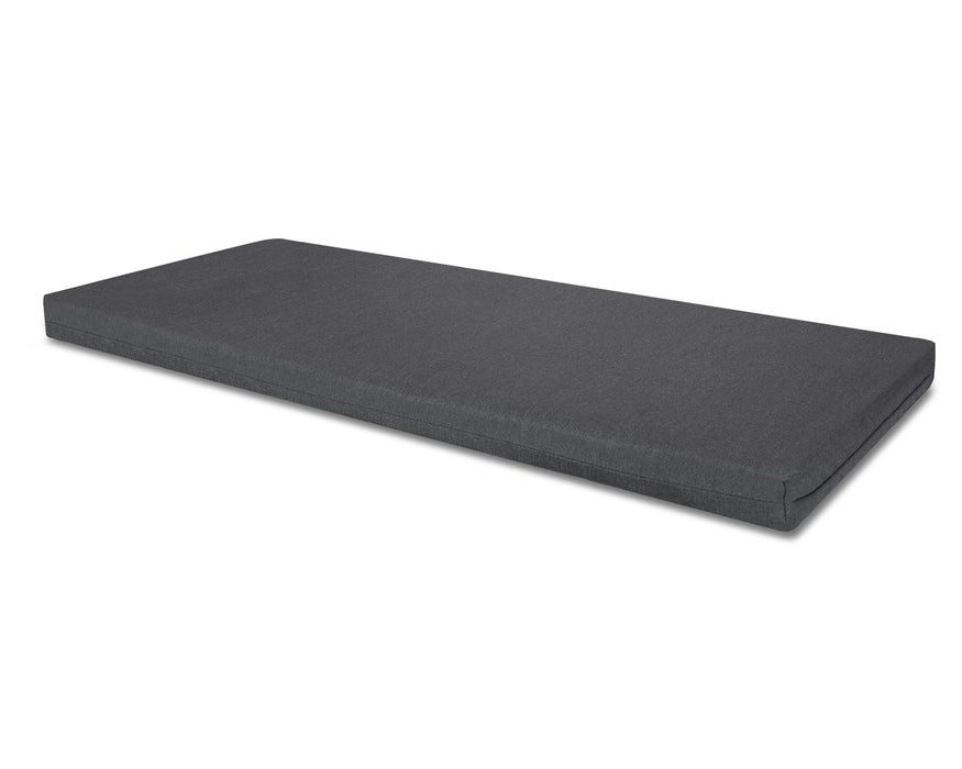 POLYWOOD Seat Cushion - 17.25"D x 68.5"W x 2.5"H in Spectrum Carbon