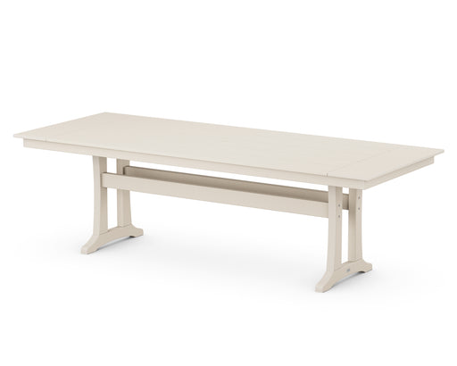 POLYWOOD Farmhouse Trestle 38" x 96" Dining Table in Sand image