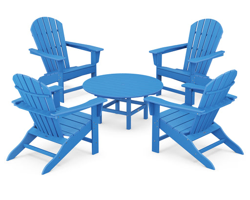 POLYWOOD South Beach 5-Piece Conversation Group in Pacific Blue image