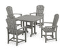 POLYWOOD Palm Coast 5-Piece Dining Set in Slate Grey image