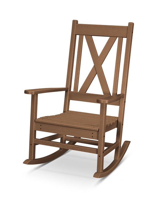 POLYWOOD Braxton Porch Rocking Chair in Teak image