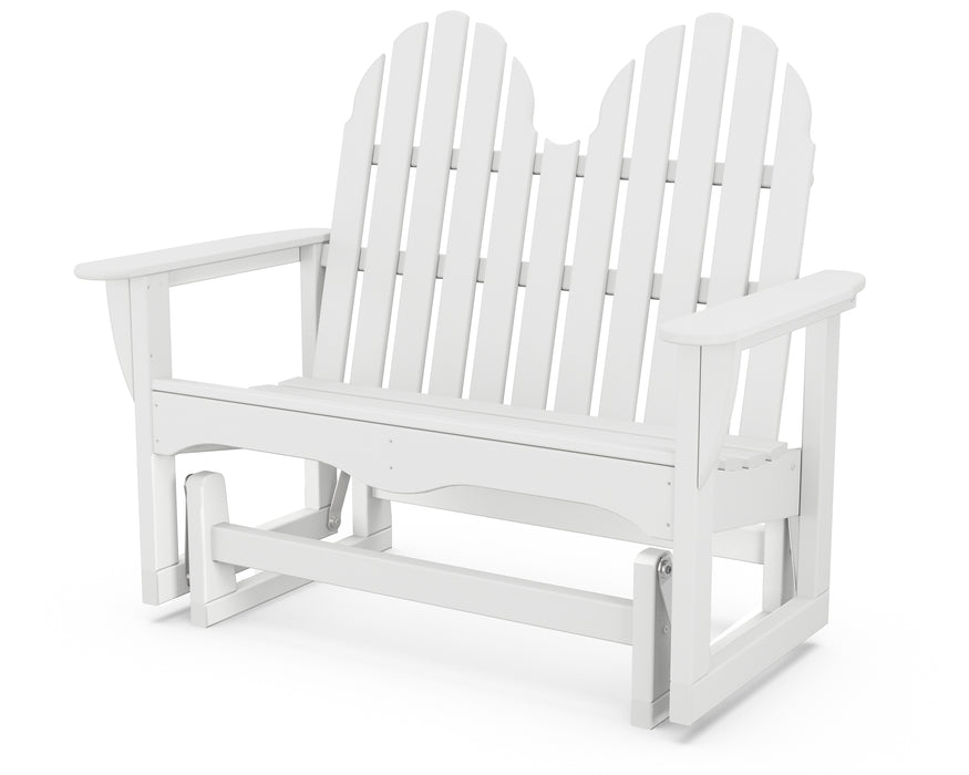 POLYWOOD Classic Adirondack 48" Glider in White