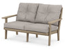 POLYWOOD Lakeside Deep Seating Loveseat in Vintage Sahara / Weathered Tweed image