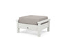 POLYWOOD Harbour Deep Seating Ottoman in Vintage White / Weathered Tweed image
