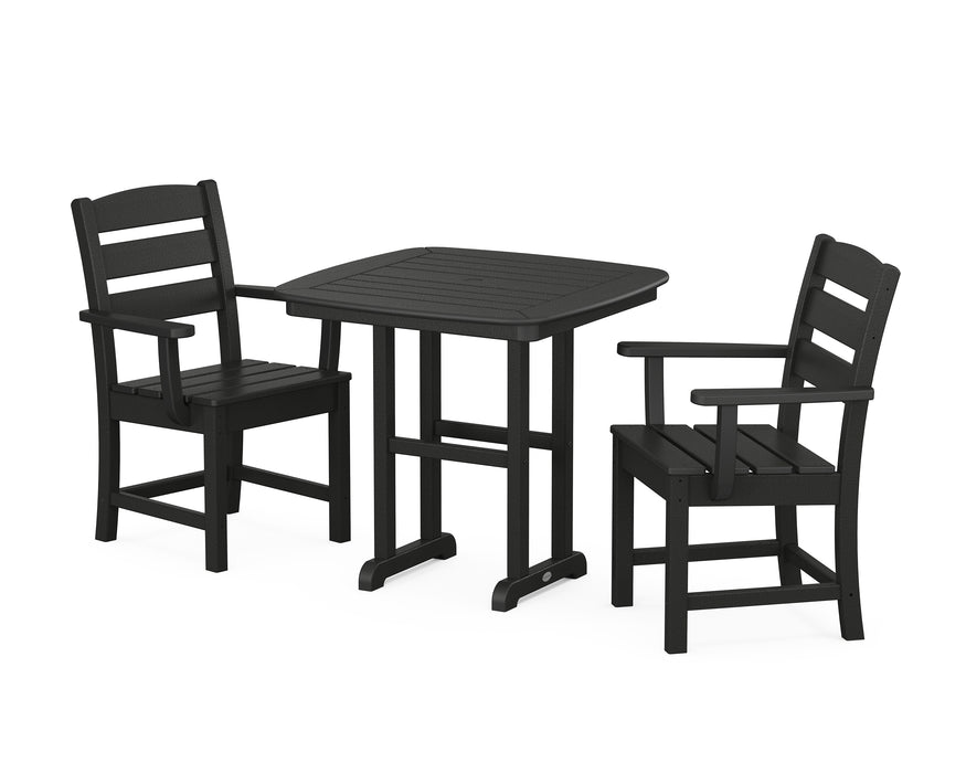 POLYWOOD Lakeside 3-Piece Dining Set in Black image