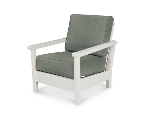 POLYWOOD Harbour Deep Seating Chair in Vintage White / Cast Sage image