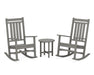 POLYWOOD Estate 3-Piece Rocking Chair Set in Slate Grey image