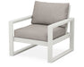 POLYWOOD EDGE Club Chair in Vintage White / Weathered Tweed image