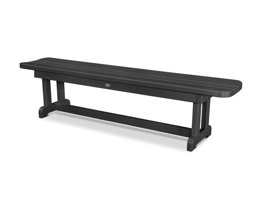 POLYWOOD Park 72" Harvester Backless Bench in Black image