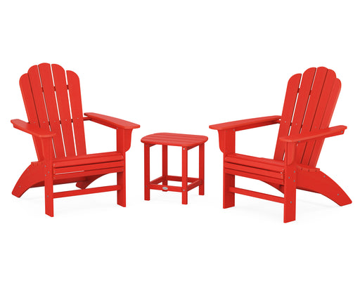 Country Living Country Living Curveback Adirondack Chair 3-Piece Set in Sunset Red image