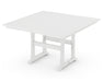 POLYWOOD Farmhouse Trestle 59" Counter Table in White image