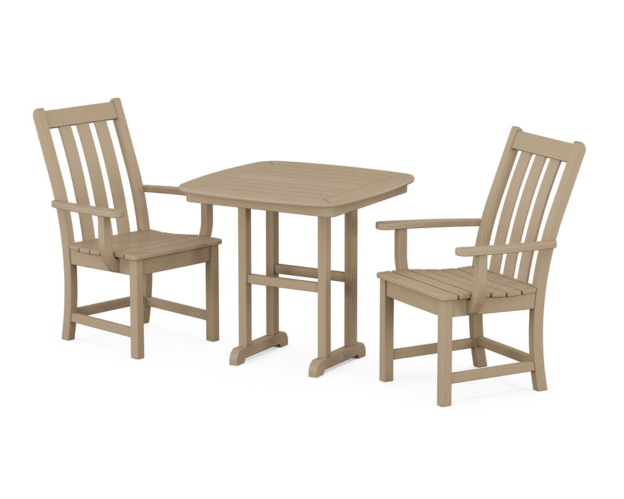 POLYWOOD Vineyard 3-Piece Dining Set in Vintage Sahara