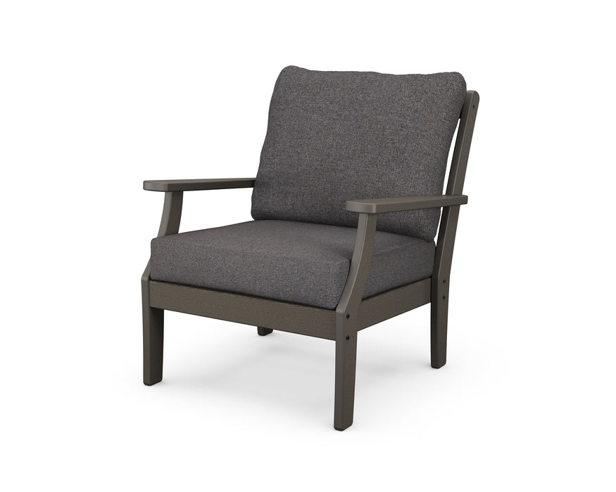 POLYWOOD Braxton Deep Seating Chair in Vintage Coffee / Ash Charcoal image