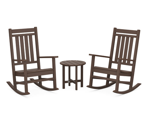 POLYWOOD Estate 3-Piece Rocking Chair Set in Mahogany image