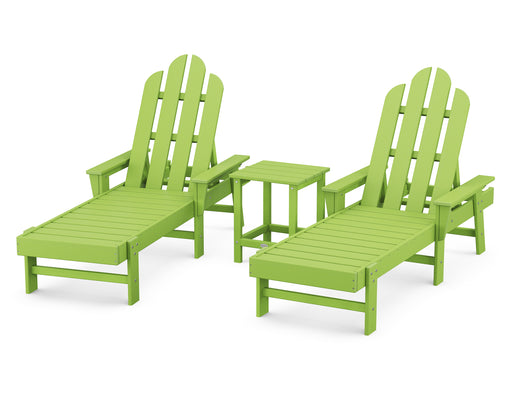 POLYWOOD Long Island Chaise 3-Piece Set in Lime image