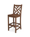 POLYWOOD Chippendale Bar Side Chair in Teak image