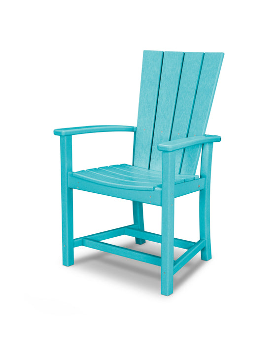 POLYWOOD Quattro Adirondack Dining Chair in Aruba