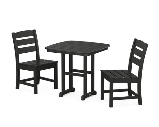 POLYWOOD Lakeside Side Chair 3-Piece Dining Set in Black image