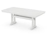 POLYWOOD Nautical Trestle 38" x 73" Dining Table in White image