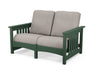 POLYWOOD Mission Loveseat in Green / Weathered Tweed image
