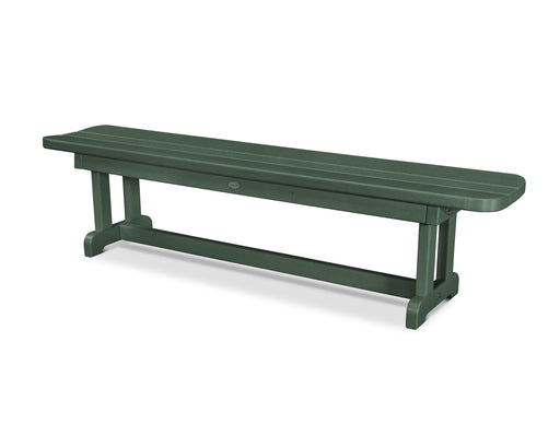 POLYWOOD Park 72" Harvester Backless Bench in Green image
