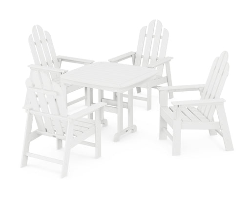POLYWOOD Long Island 5-Piece Dining Set in White image