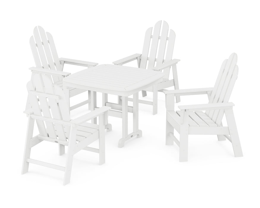 POLYWOOD Long Island 5-Piece Dining Set in White image