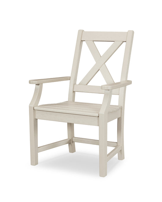 POLYWOOD Braxton Dining Arm Chair in Sand