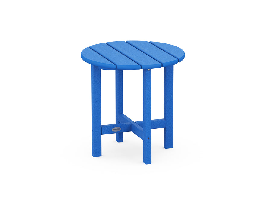 POLYWOOD Round 18" Side Table in Pacific Blue image