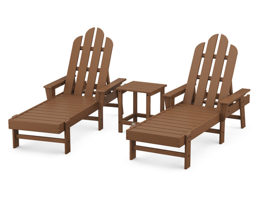 POLYWOOD Long Island Chaise 3-Piece Set in Teak image