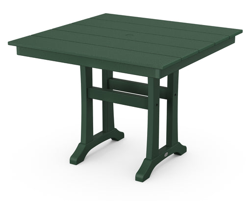 POLYWOOD Farmhouse Trestle 37" Dining Table in Green image