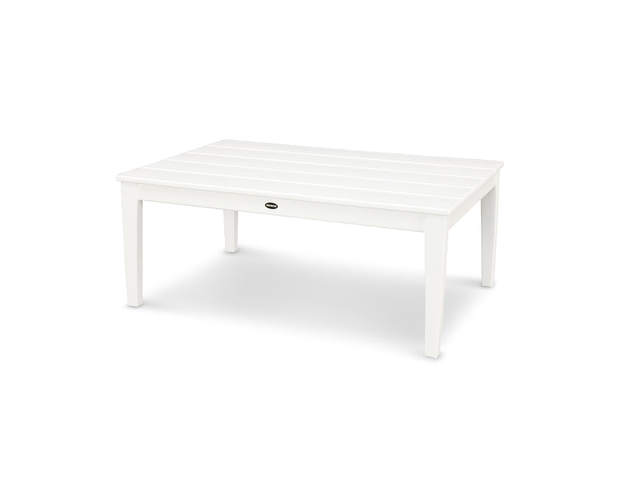 POLYWOOD Newport 28" x 42" Coffee Table in White image