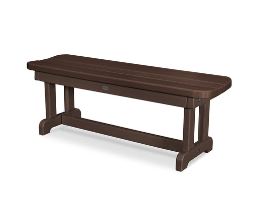 POLYWOOD Park 48" Backless Bench in Mahogany image