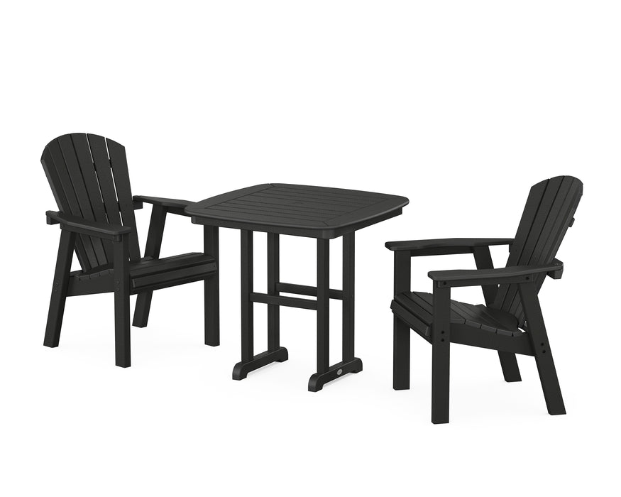 POLYWOOD Seashell 3-Piece Dining Set in Black image