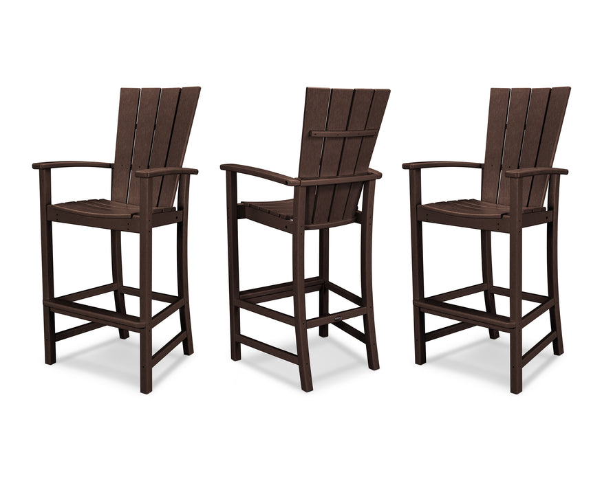 POLYWOOD Quattro 3-Piece Bar Set in Mahogany image