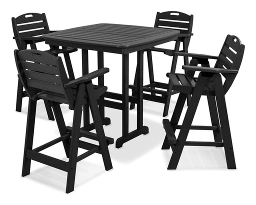 POLYWOOD Nautical 5-Piece Bar Set in Black image