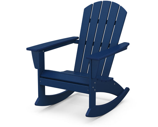 POLYWOOD Nautical Adirondack Rocking Chair in Navy image