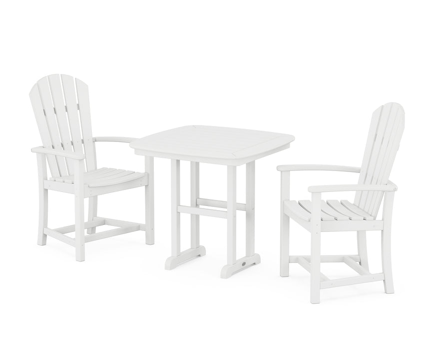 POLYWOOD Palm Coast 3-Piece Dining Set in White image