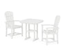 POLYWOOD Palm Coast 3-Piece Dining Set in White image