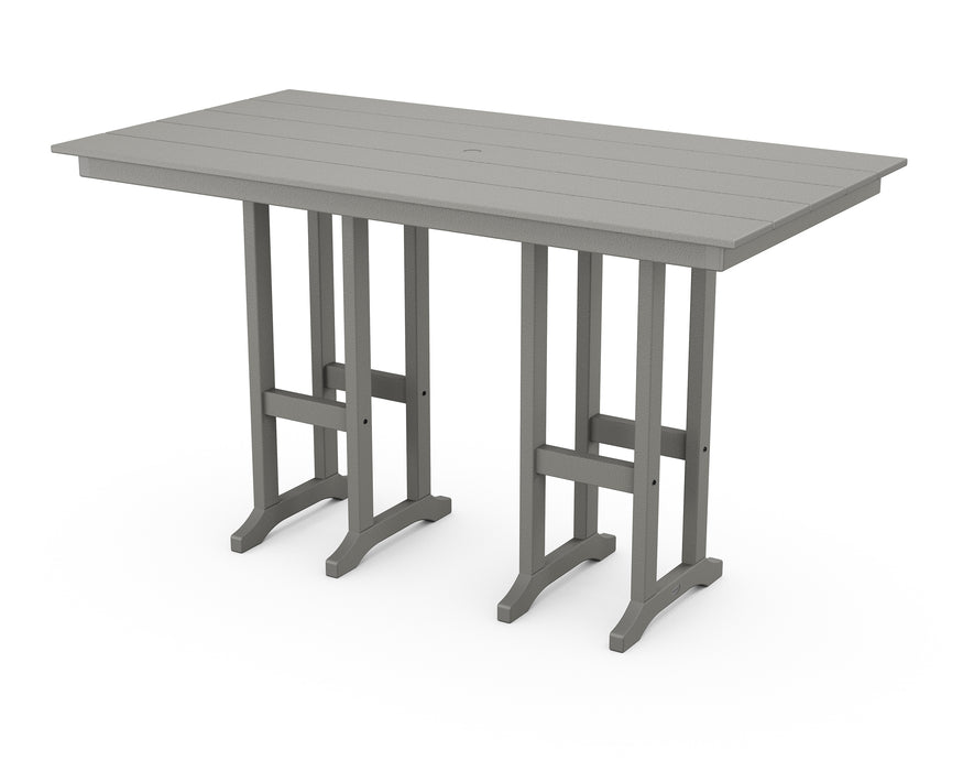 POLYWOOD Farmhouse 37" x 72" Bar Table in Slate Grey image