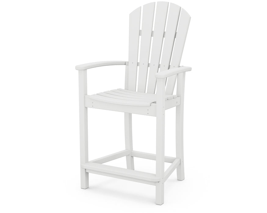 POLYWOOD Palm Coast Counter Chair in White image