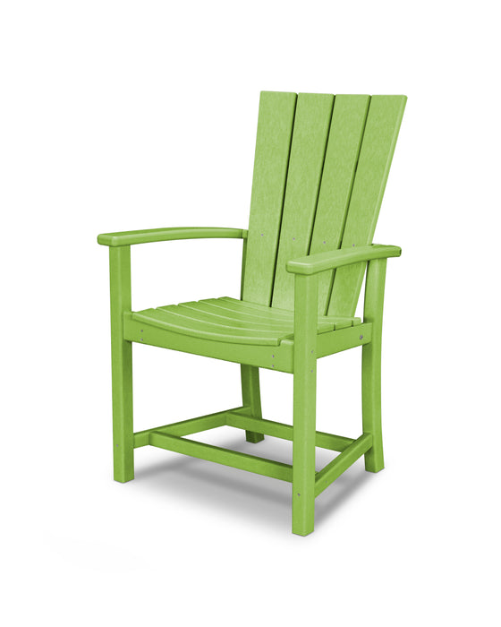 POLYWOOD Quattro Adirondack Dining Chair in Lime