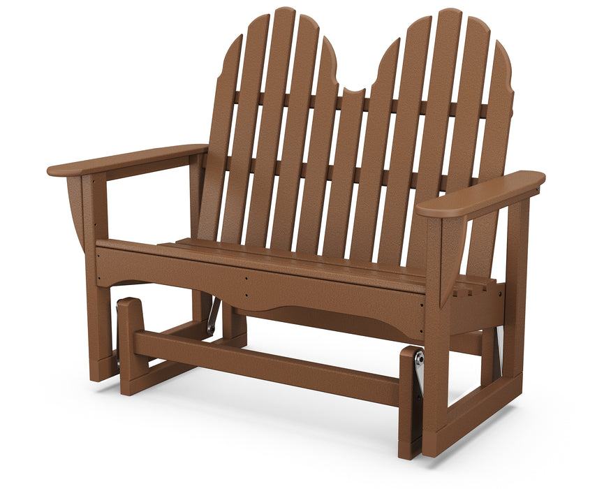 POLYWOOD Classic Adirondack 48" Glider in Teak